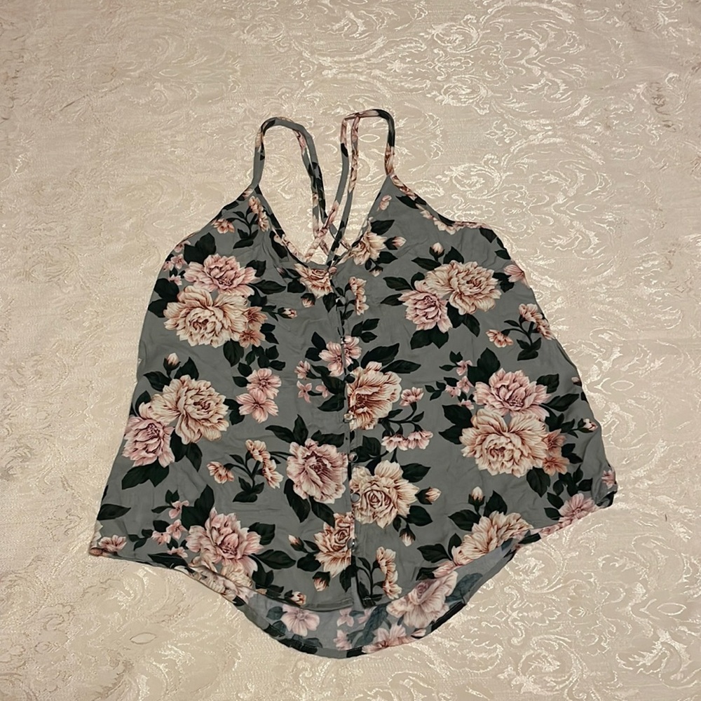 American Eagle Floral Tank Top Blouse